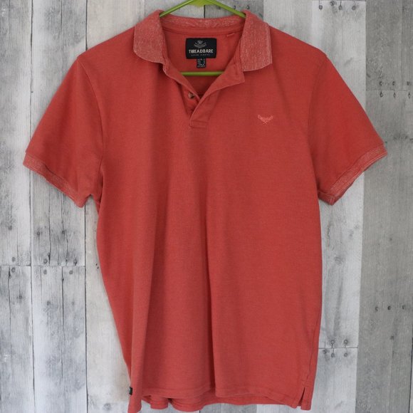 THREADBARE | Mens Basic Muscle Fit Orange Polo - Picture 3 of 11